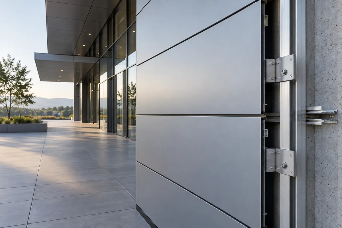 Depoda düzenli alüminyum kompozit panel stokları